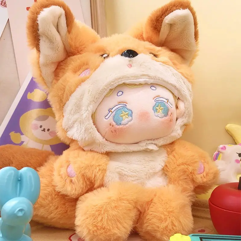 

20 см хлопковая одежда для кукол, милая корова, лиса, женская одежда