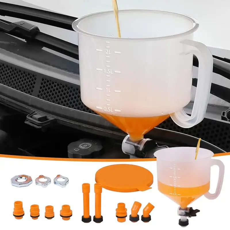 

No-Spill Coolant Funnel Kit car spill-proof coolant filling funnel kits Car Funnel Radiator Coolant Filling Funnel Tools