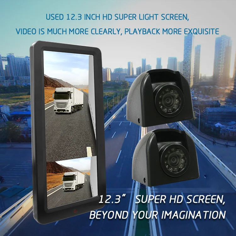 

Hot Selling Super HD Electronics Mirror 12.3 Inch Monitor for Truck Bus 12.3" Rear View Mirror Backup Cam