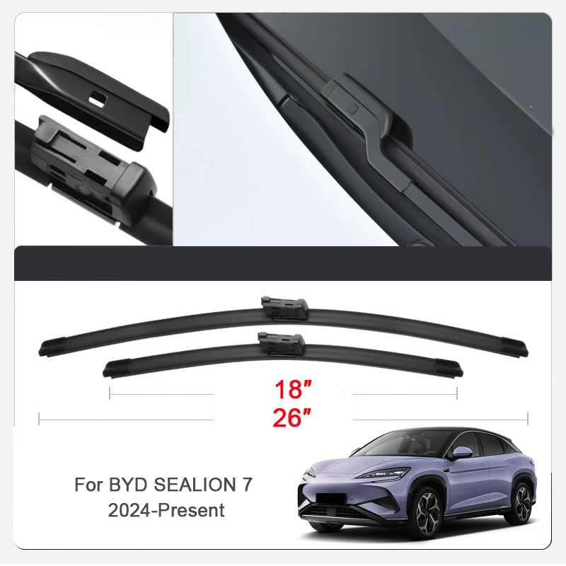 OUY 2 шт. автомобильные щетки стеклоочистителя для BYD ATTO YUAN PLUS CHAZOR KING DOLPHIN HAN SEAGULL MINI SEAL SEALION 7 SHARK (art.: 3920d984fb7bb) - 3920d984fb7bb
