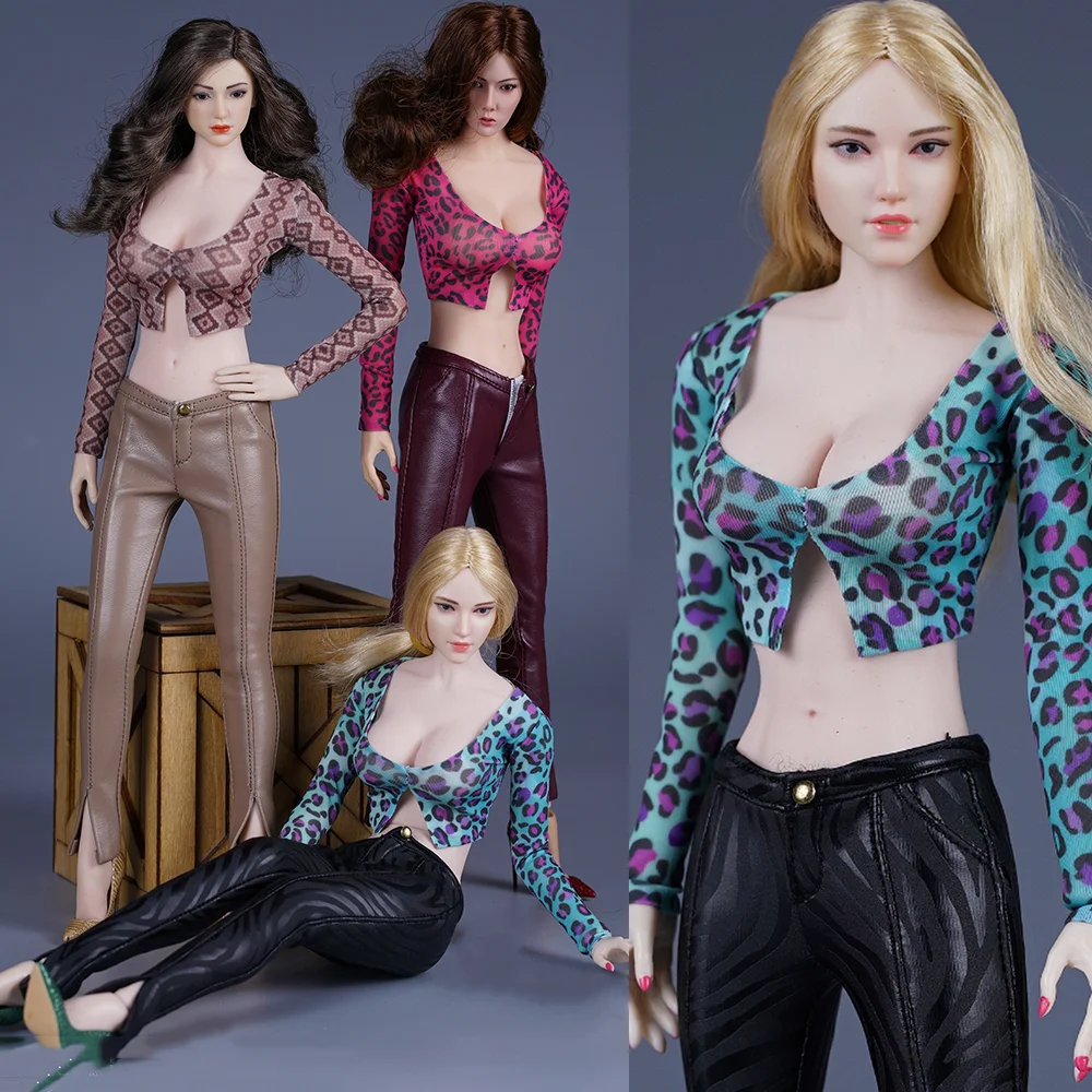 

Леопардовые леггинсы SA Toys SA039, коллекция 1/6 года, кожаные леггинсы, модель одежды подходит для женщин 12 дюймов, бледные экшн-фигурки солдат, х...