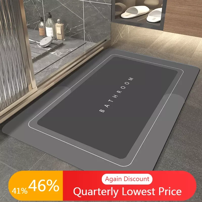 

NEW2023 Napa Skin Bathroom Mat Super Absorbent Rug Bath Quick Dry Floor Mats Easy To Clean alfombras para Doormat Kitchen Area R