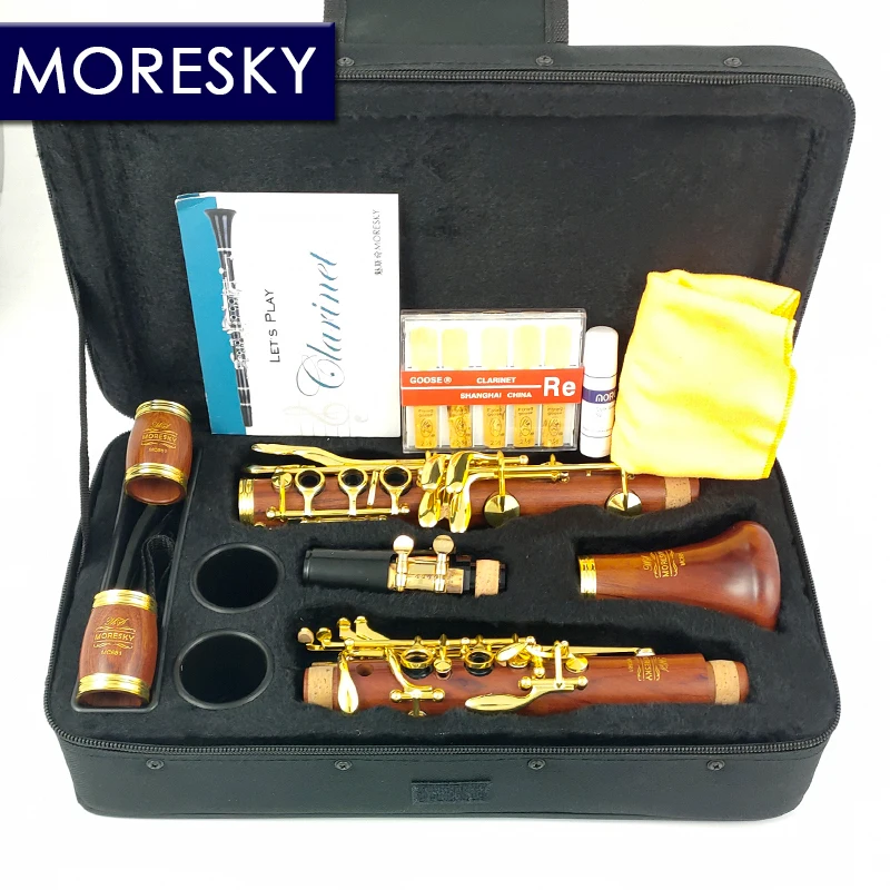 MORESKY кларнет C Ключи Redwood Klarnet позолоченный MC681 |