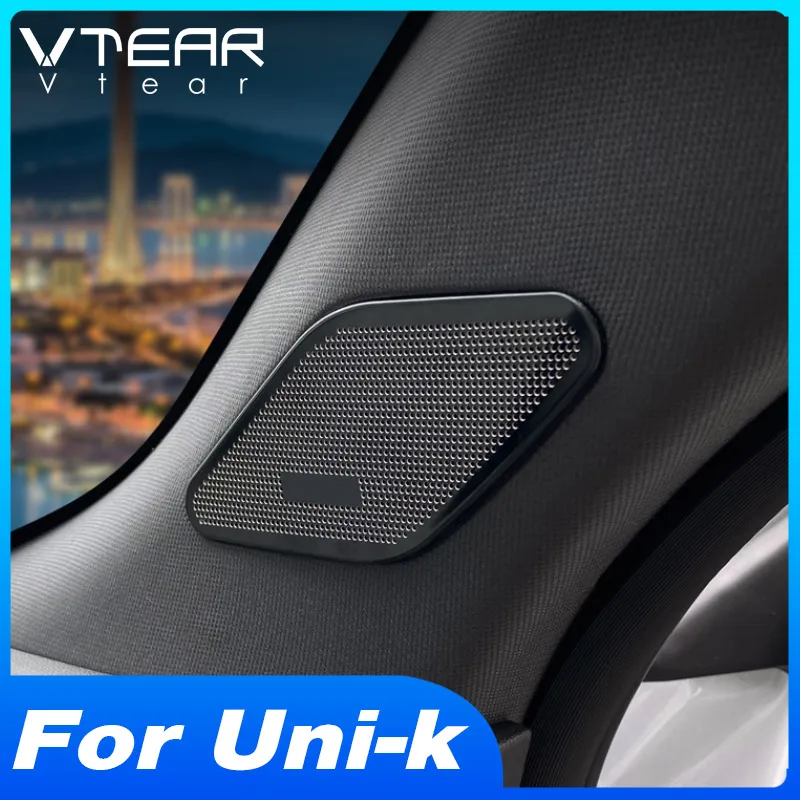 

Vtear Inner Speaker Cover Decoration Car Interior A-Pillar Dust-Proof Stickers Accessories Parts For Changan Uni-k Unik 2022