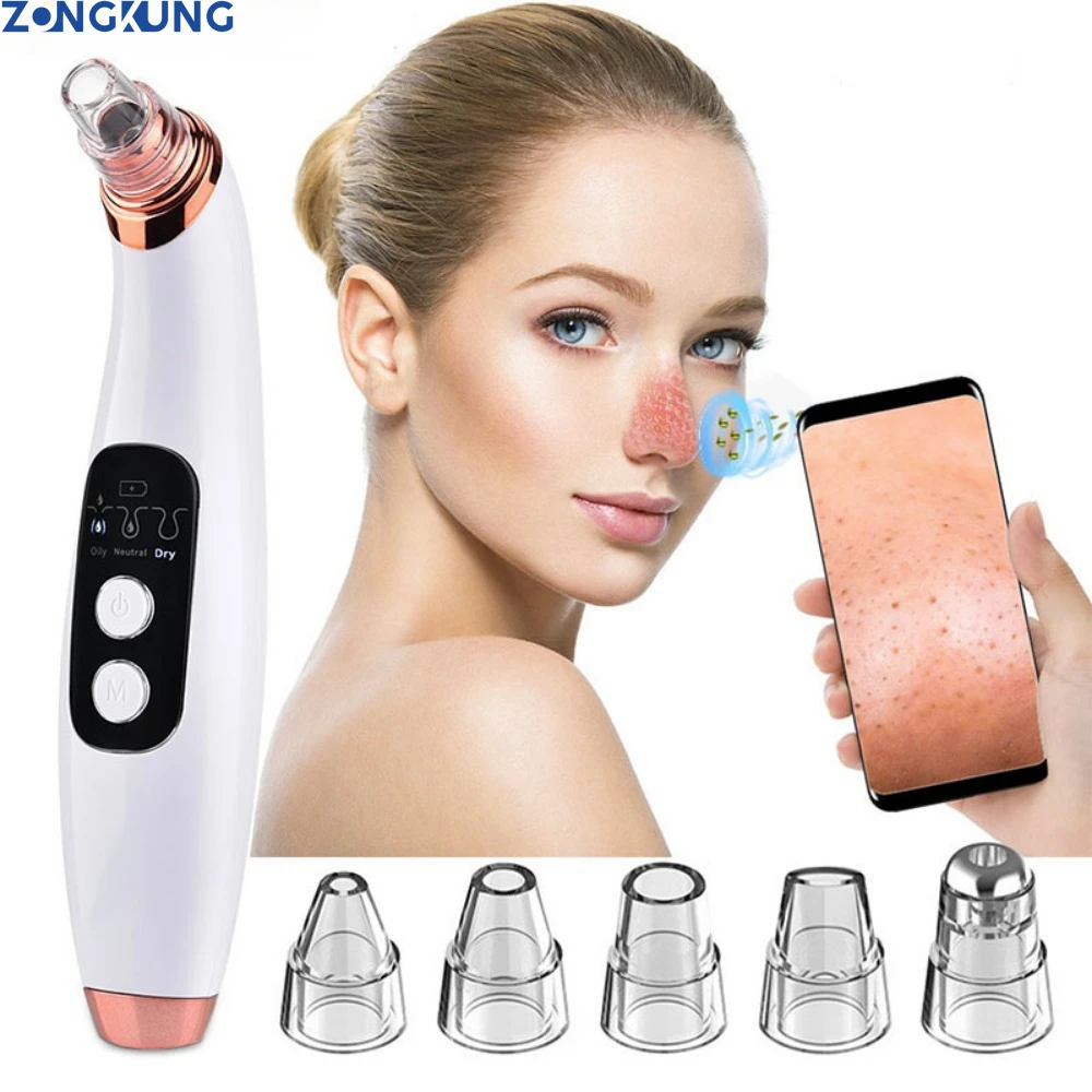 

WiFi Visible Electric Blackhead Remover Vacuum Cleaner Microdermabrasion Device Black Head Machine HD Camera Facial Pore Cleaser