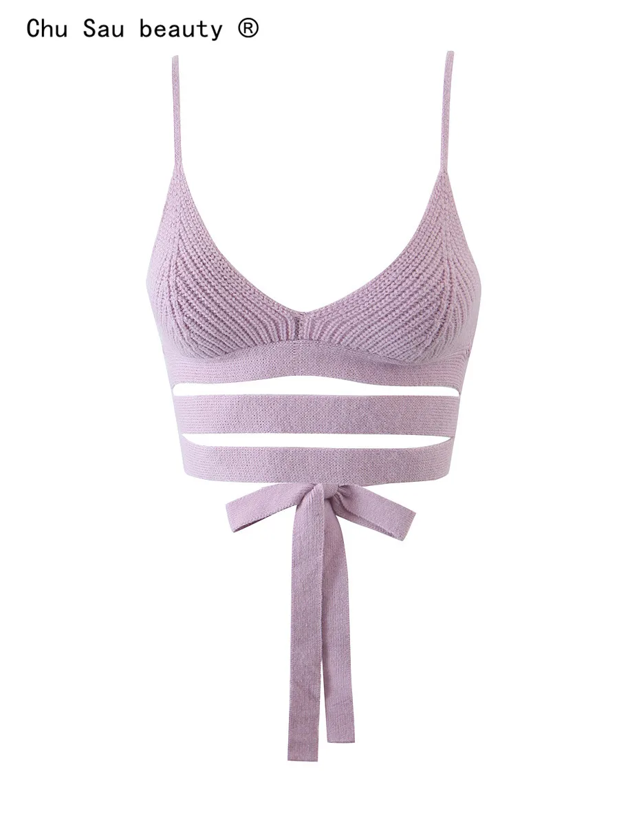 

Кроп-топ женский летний с V-образным вырезом и ремнем