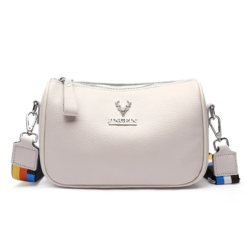 

Women's leather fashion designer luxury handbag, retro girls leisure strap bag, cute bag
