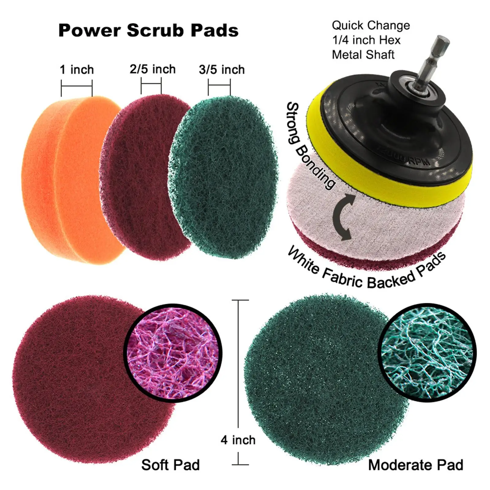 

Набор сменных щеток для дрели, щетки для мытья, щетка для чистки для ванной, туалета, ванной комнаты