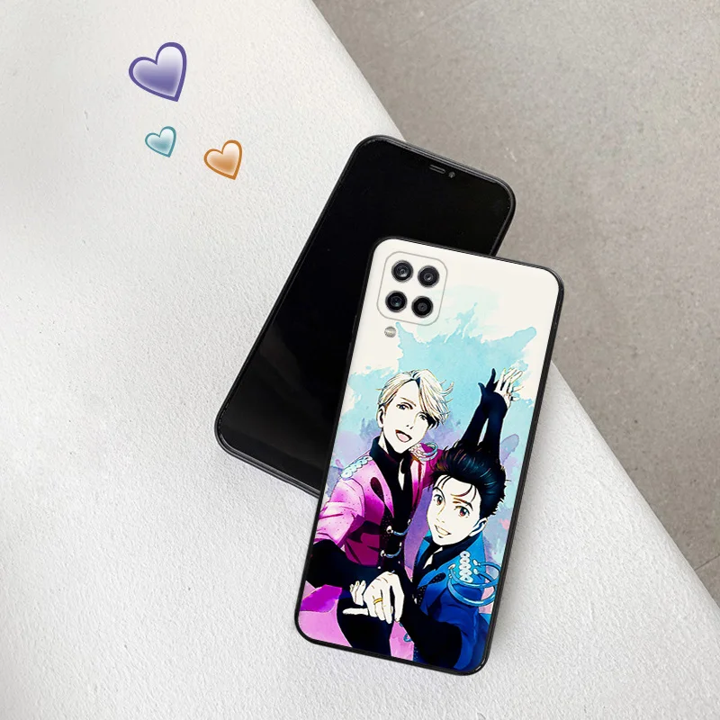 Phone Case for Samsung a24 a20e a21s a22 a23 a25 a11 a12 a13 a14 a15 4g 5g a10 a30 Yuri On Ice Anime Soft Black Silicone Cover