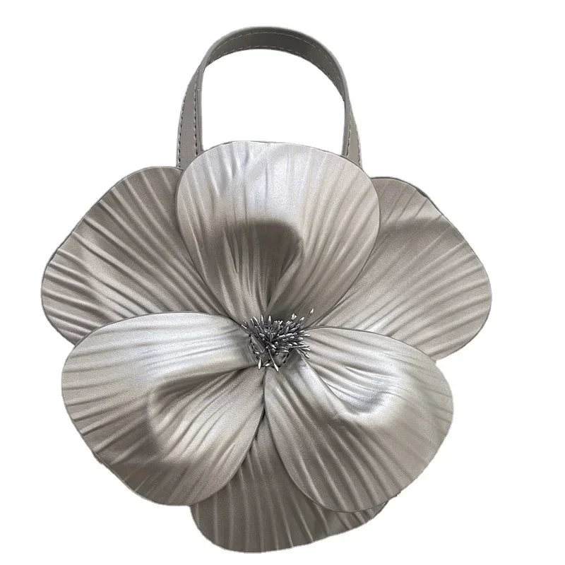 Модная розовая женская сумка с милым лепестком и цветком креативная сумка-ведро