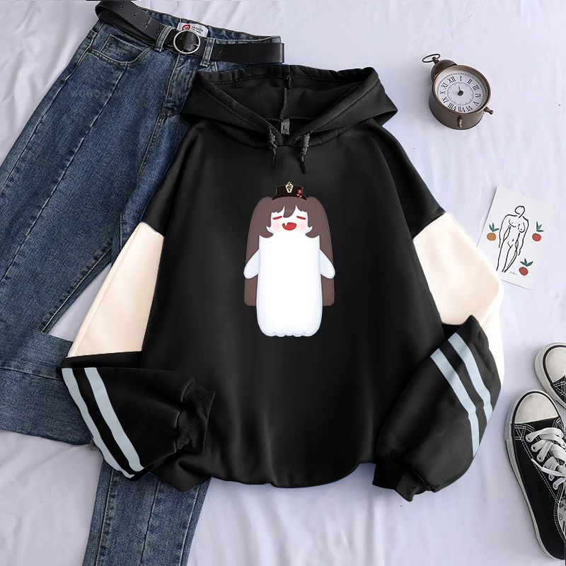 

Harajuku Adventure Game Genshin Impact Hu Tao Kawaii Cartoon Women Hoodies Long Sleeve Oversized Unisex Aesthetic Sweatshirts