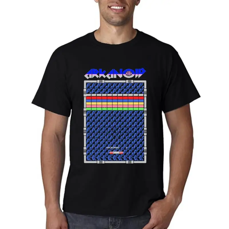 

Арканоидная круглая 1 игровая футболка Nes, черная, все размеры S 5Xl