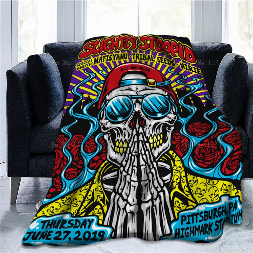 Небольшое креативное мягкое фланелевое одеяло для музыкальной группы Guns N' Roses