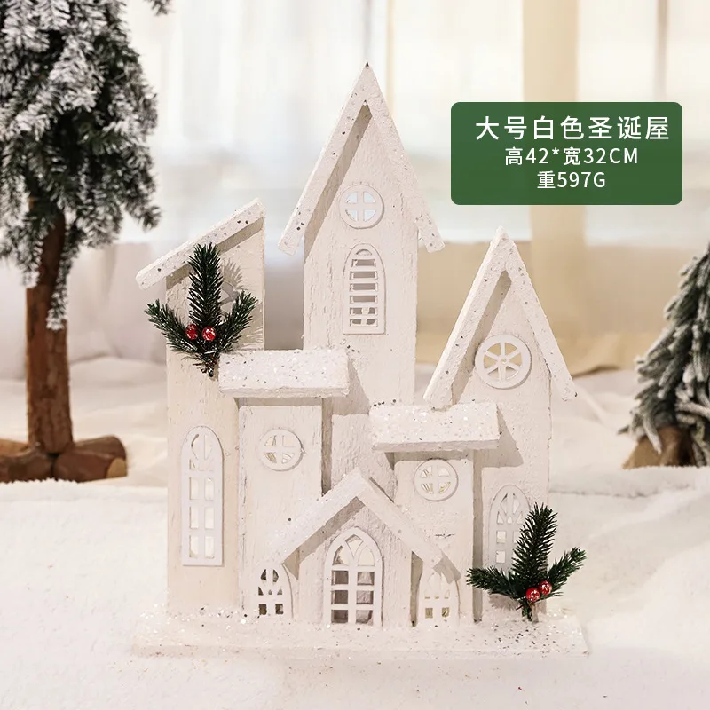 

Деревянные светящиеся рождественские украшения