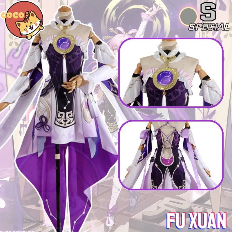 

CoCos-S Game Honkai Star Rail Fu Xuan Cosplay Costume Six Charioteers FuXuan Wig Woman Sexy Suit Halloween Party Dress Outfit