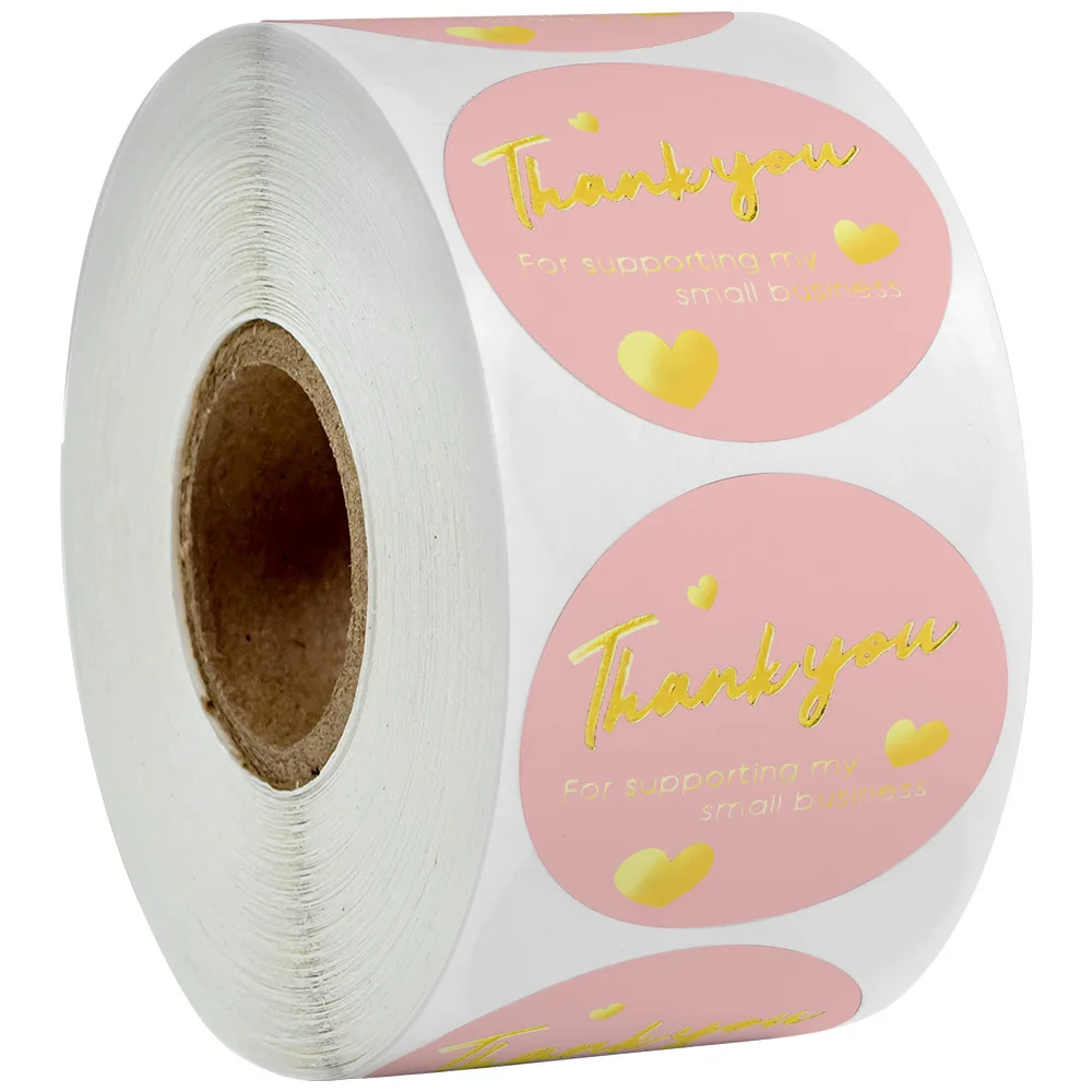 

Набор наклеек "Спасибо за поддержку" из крафт-бумаги