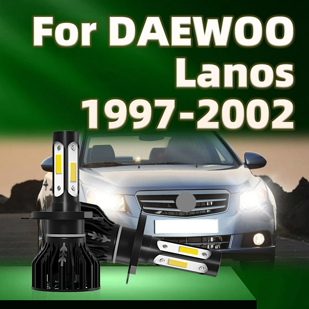 

2 шт., светодиодные лампы для фар DAEWOO Lanos 6000 1997 1998 1999 2000 20001 2002