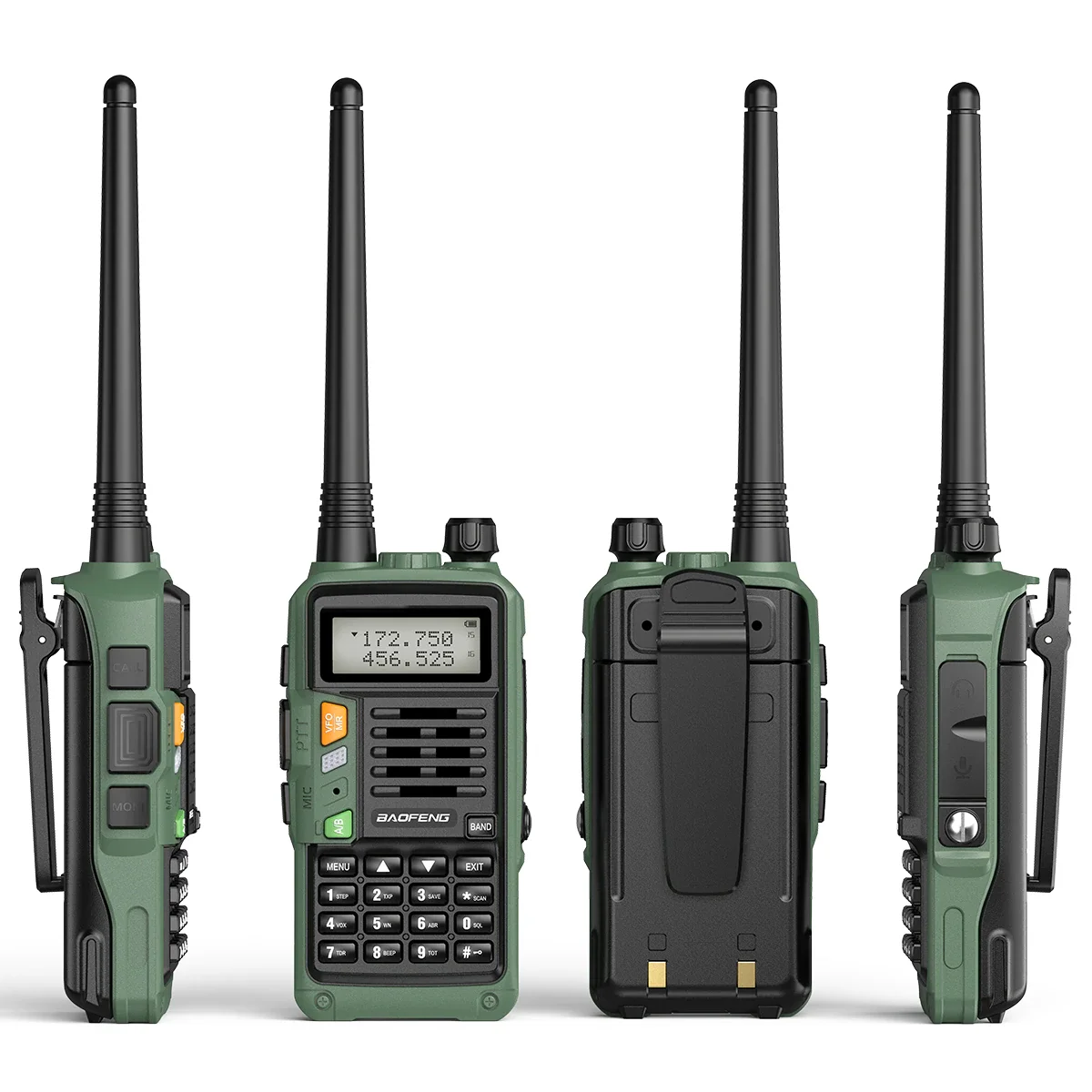 Baofeng Professional Walkie Talkie UV-S9 PLUS 50km USB Charger VHF UHF Dual Band Two Way CB Ham Radio Upgrade For UV-5R