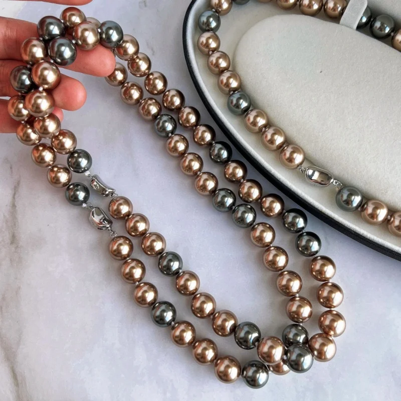 Осенне-зимнее ожерелье во французском стиле с крупными частицами нишевое