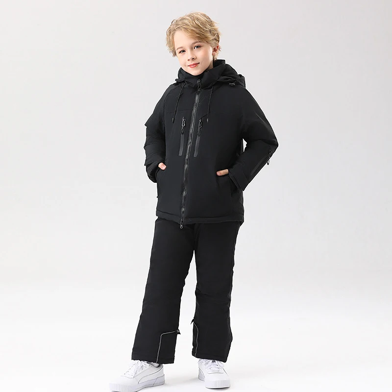 Детский лыжный костюм теплый водонепроницаемый для езды по пересеченной