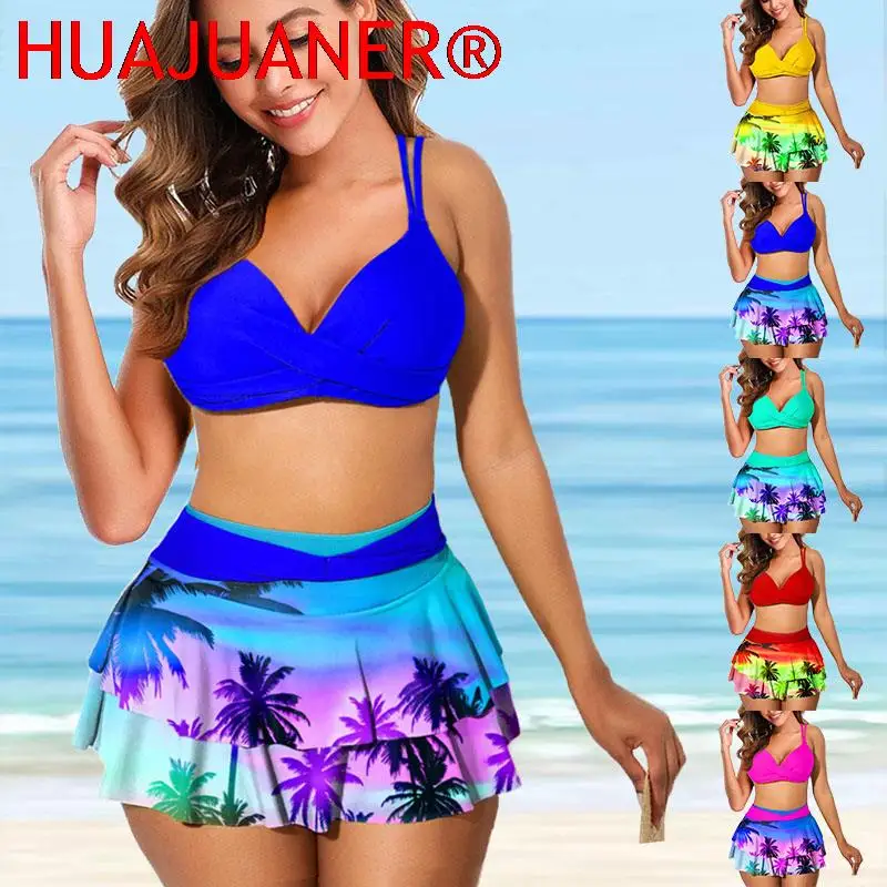 

2023 New High Waist Bikini Sexy Swimsuit Women Summer Bathing Suit Bikini Set Swimwear Women Tree Printing Beach Swimming Suit