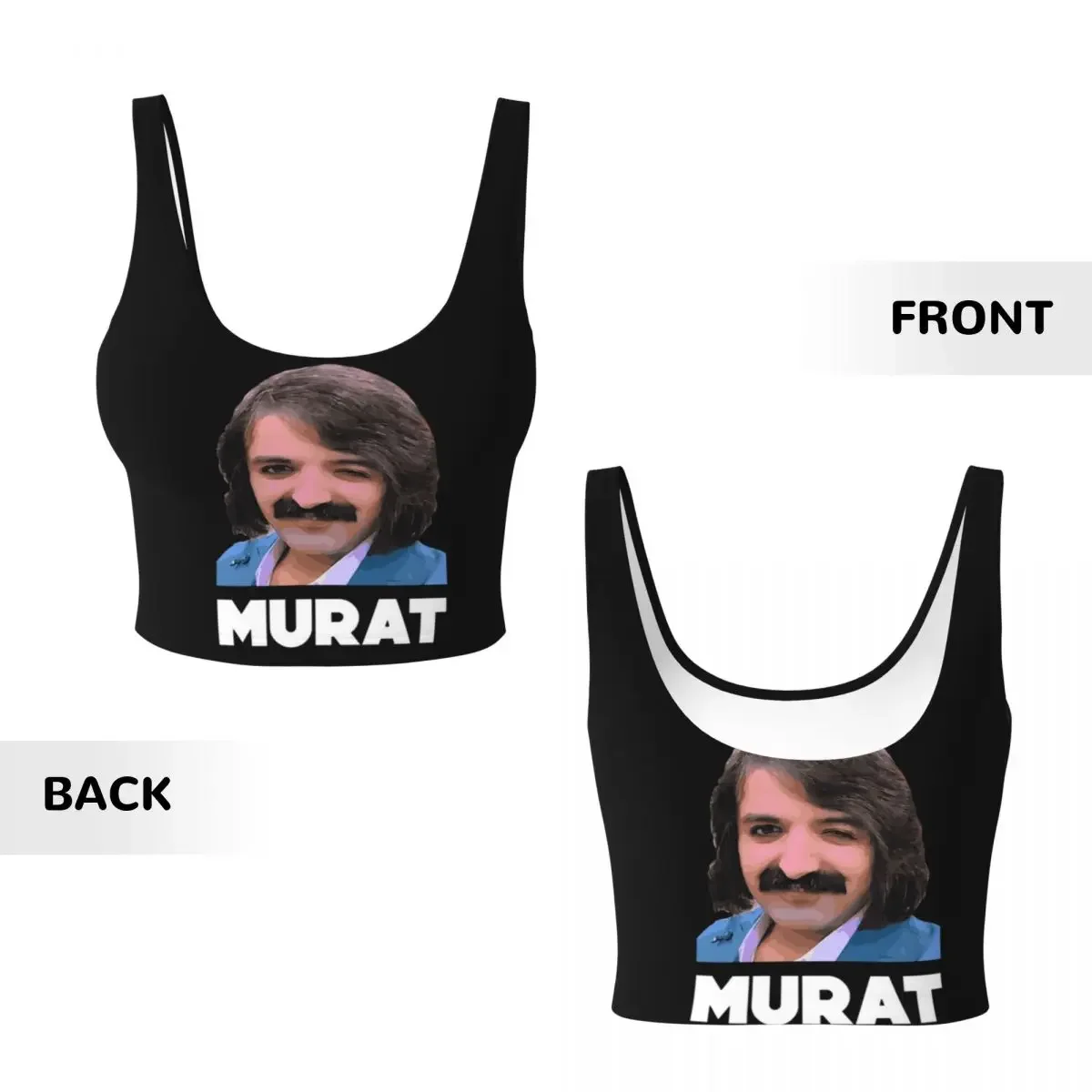 Фото Спортивный бюстгальтер-топ Custom Murat Erdem Erdemin Winker для женщин, с высокой степенью поддержки, для фитнеса, тренировок, йоги №4