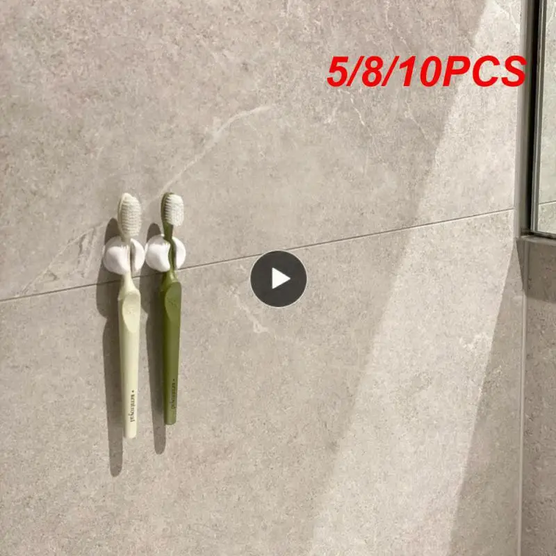 

5/8/10 шт. простой Органайзер стойка держатель для зубных щеток силиконовая перфорированная стойка в японском стиле аксессуары для ванной комнаты настенный