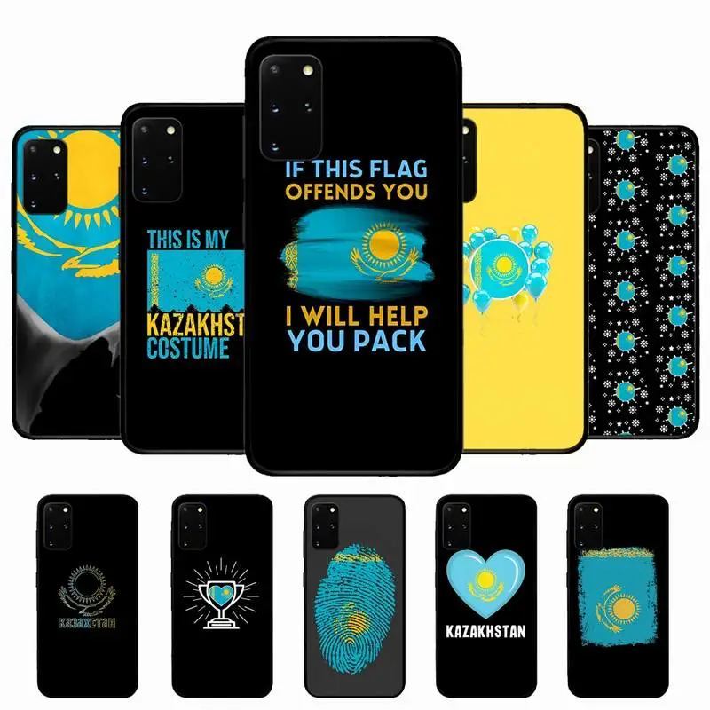 

Kazakhstan flag Phone Case for Samsung S10 21 20 9 8 plus lite S20 UlTRA 7edge
