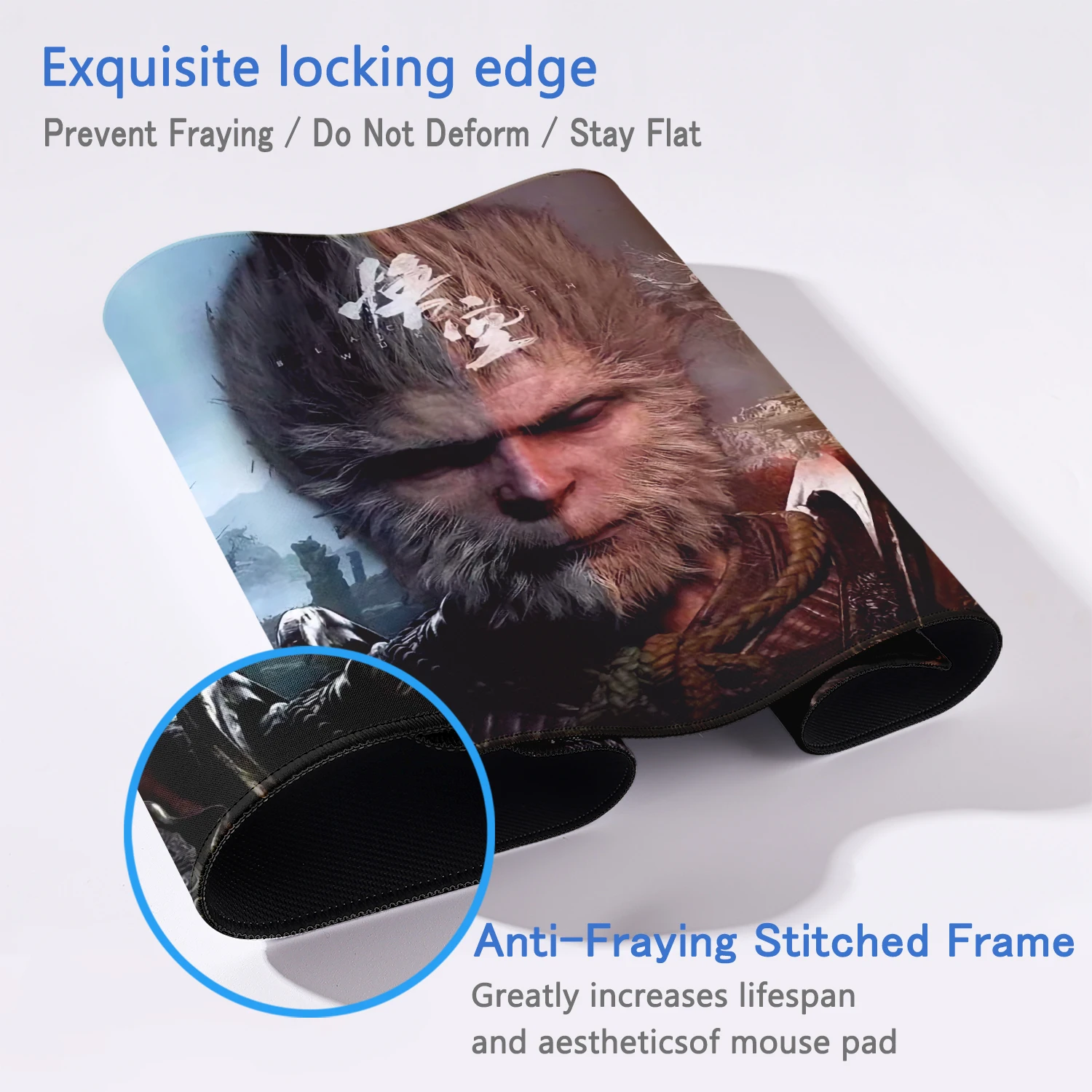 Коврик Для Мыши Большого Размера Black Myth Wukong - Игровой Destiny Man Periphery С Замком