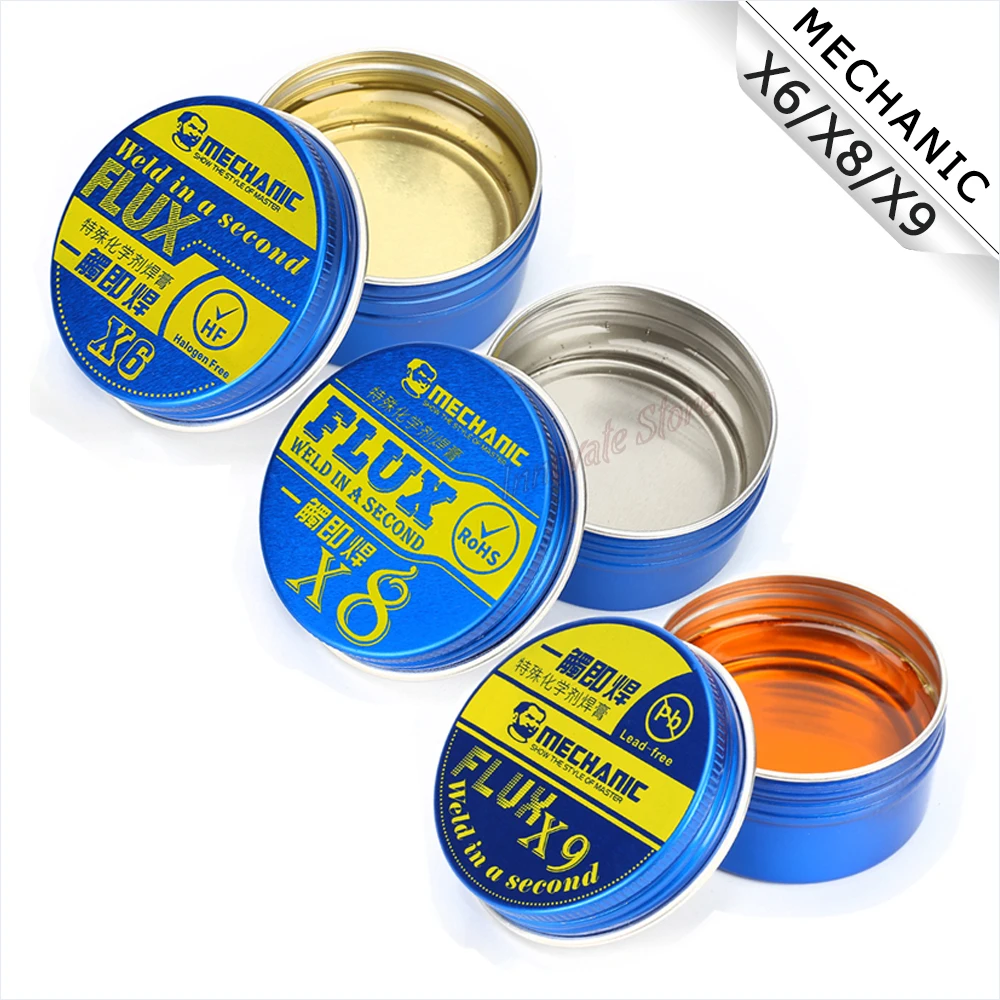 

MECHANIC Rosin Flux Solder flux Paste BGA Soldering Paste Flux X6 X8 X9 For Electric Soldering oil Iron Welding Fluxes