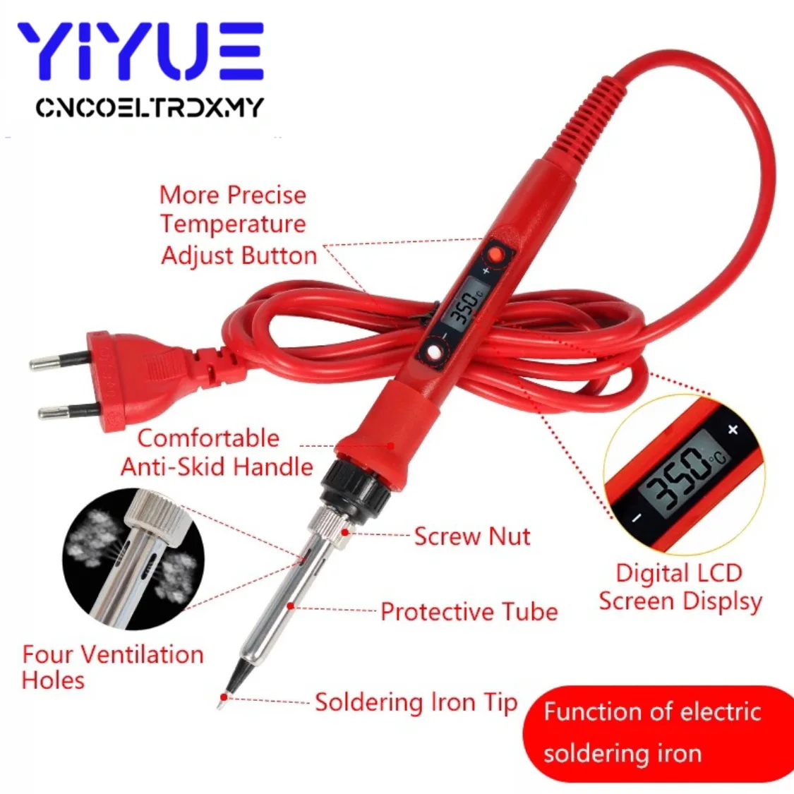 Паяльник 80 Вт с регулируемой температурой 220 В