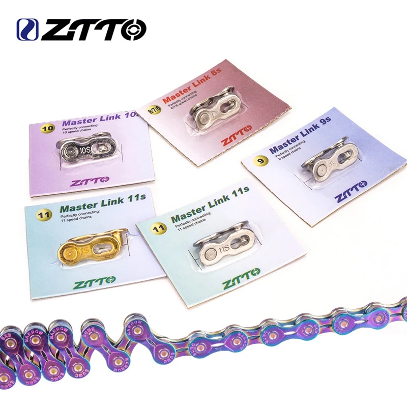 

Цепь ZTTO Magic Buckle для горного велосипеда 27g EIEIO 50 # сталь 6/7/8/9/10/11