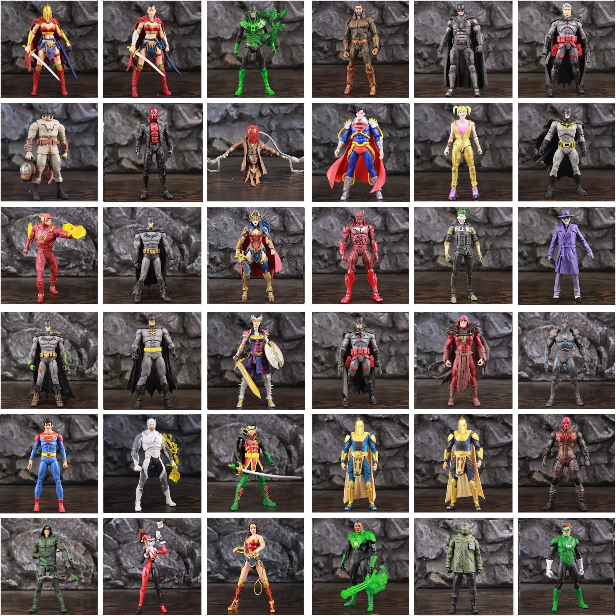 Продажа Экшн-фигурки DC Multiverse 2022 летучая мышь, человек, кошка, леди, берег, Артур, ридлер, сила скорости, мигание, 7 дюймов, игрушки Poseidon, модель куклы