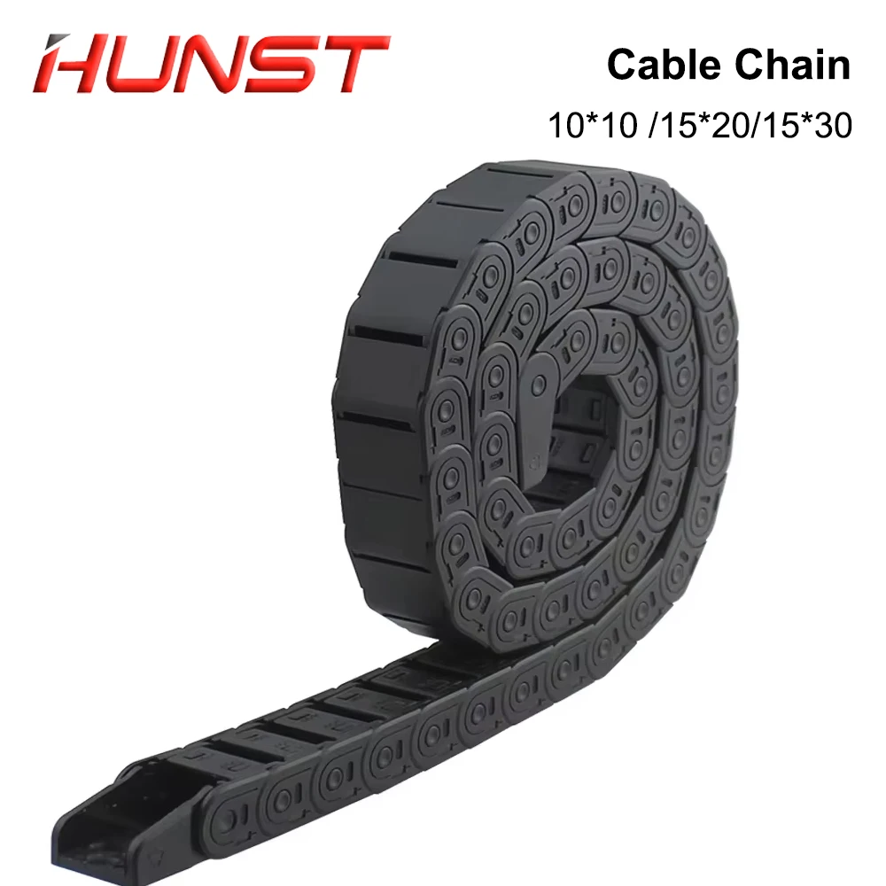 

Кабельная цепь HUNST 7*7 10*10 15*20 15*30 мм 1 м, полузакрытая пластиковая тяговая цепь, приводная цепь, машина