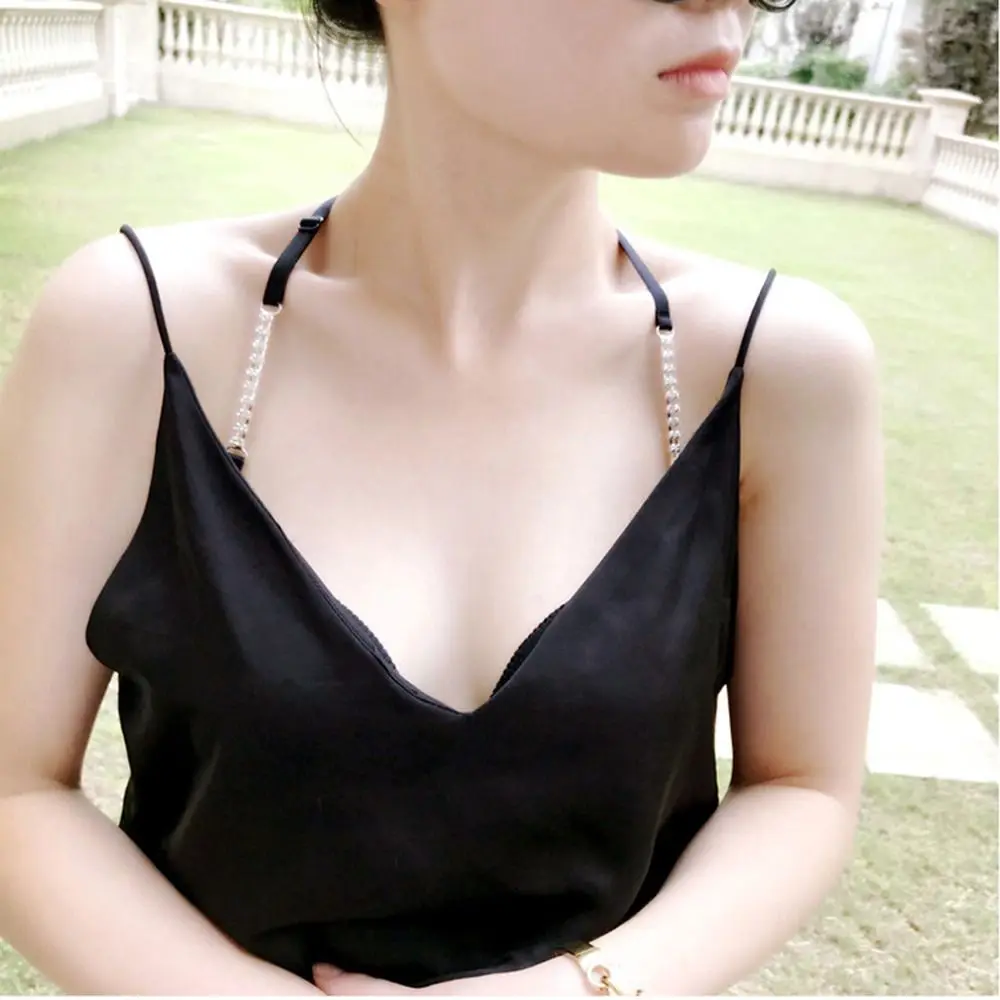 

Роскошный бюстгальтер со стразами, двойные плечевые лямки для женщин, противоскользящий бюстгальтер на бретельках, эластичный бюстгальтер...