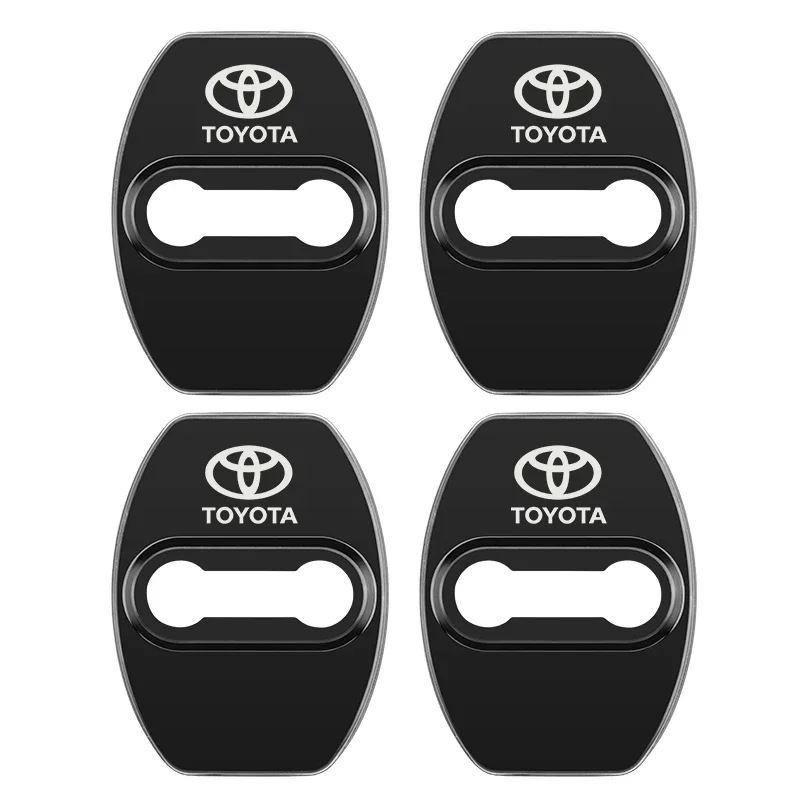 

4 шт. чехол для автомобильного дверного замка для Toyota chr Corolla Camry rav4 Yaris hilux prius avensis auris Prado verso fortuner аксессуары