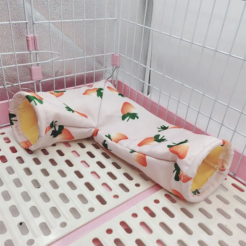 

Pet Right Angle Tunnels Tubes Machine Washable Play Tunnel Toys Pet Supplies For Hamster Guinea Pig