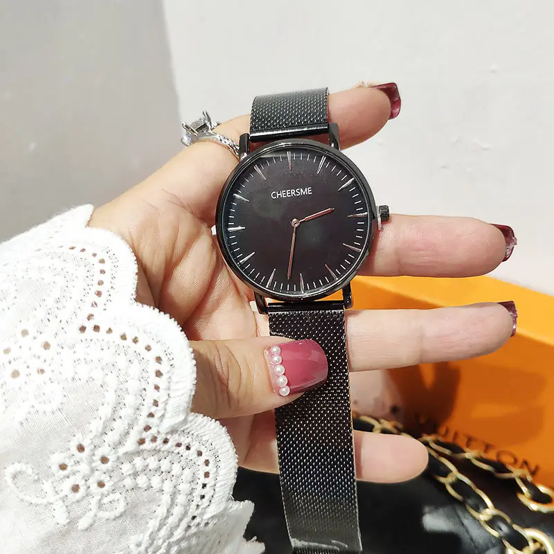 CHEERSME бренд наручные часы минимализм ультратонкие milanese loop band для мужчин 30 м модные