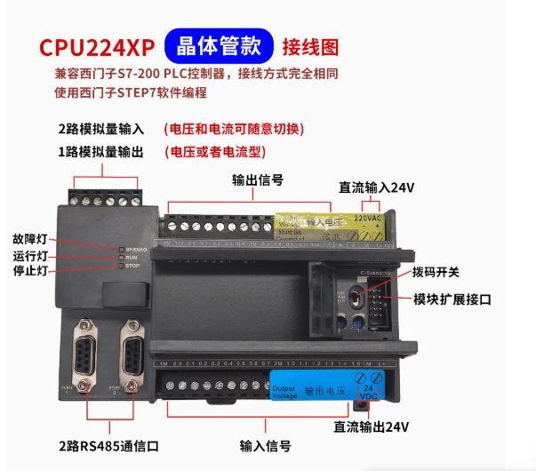 Фото Новый совместимый релейный контроллер ПЛК S7-200 CPU224XP №3