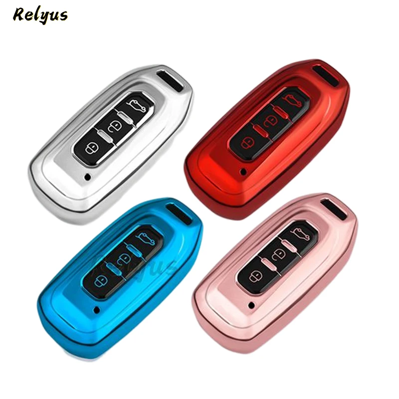 

TPU Car Remote Key Case Cover Holder Fob for Ford Territory EV 2020 Smart 3 Buttons Protector Shell Keyless Auto Accessories
