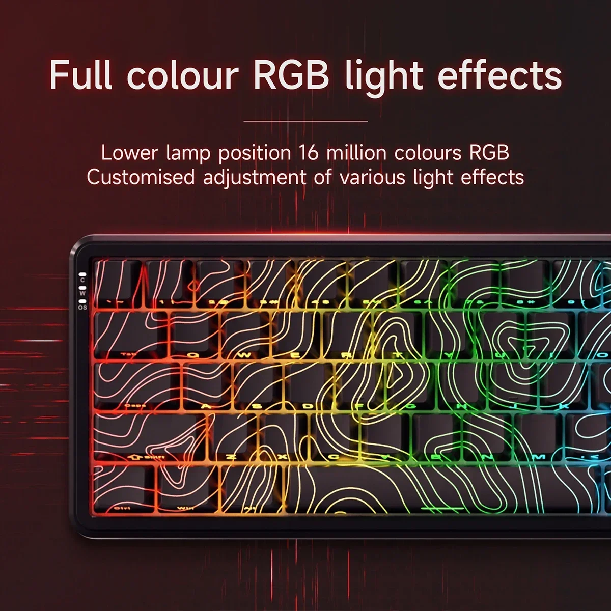 AJAZZ AK680 MAX 8k Скорость запуска горячей замены RGB Механическая клавиатура Магнитный