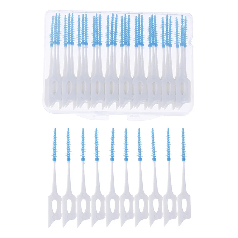 

40Pcs Dental Floss Flosser Picks Teeth Toothpicks Stick Tooth Clean Oral Care Tool Dental Floss Interdental cleaning brush