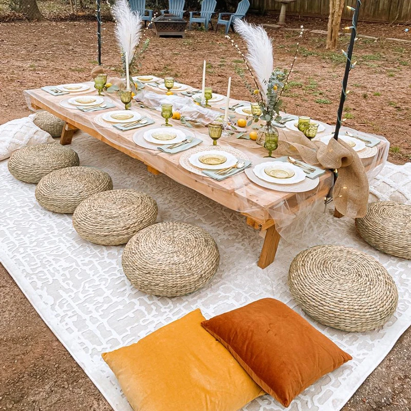 

Круглые подушки-татами для гостиной, искусственный соломенный напольный коврик, подушка для сиденья, Плетеный вручную Коврик для йоги, чайной церемонии, медитации, 2019