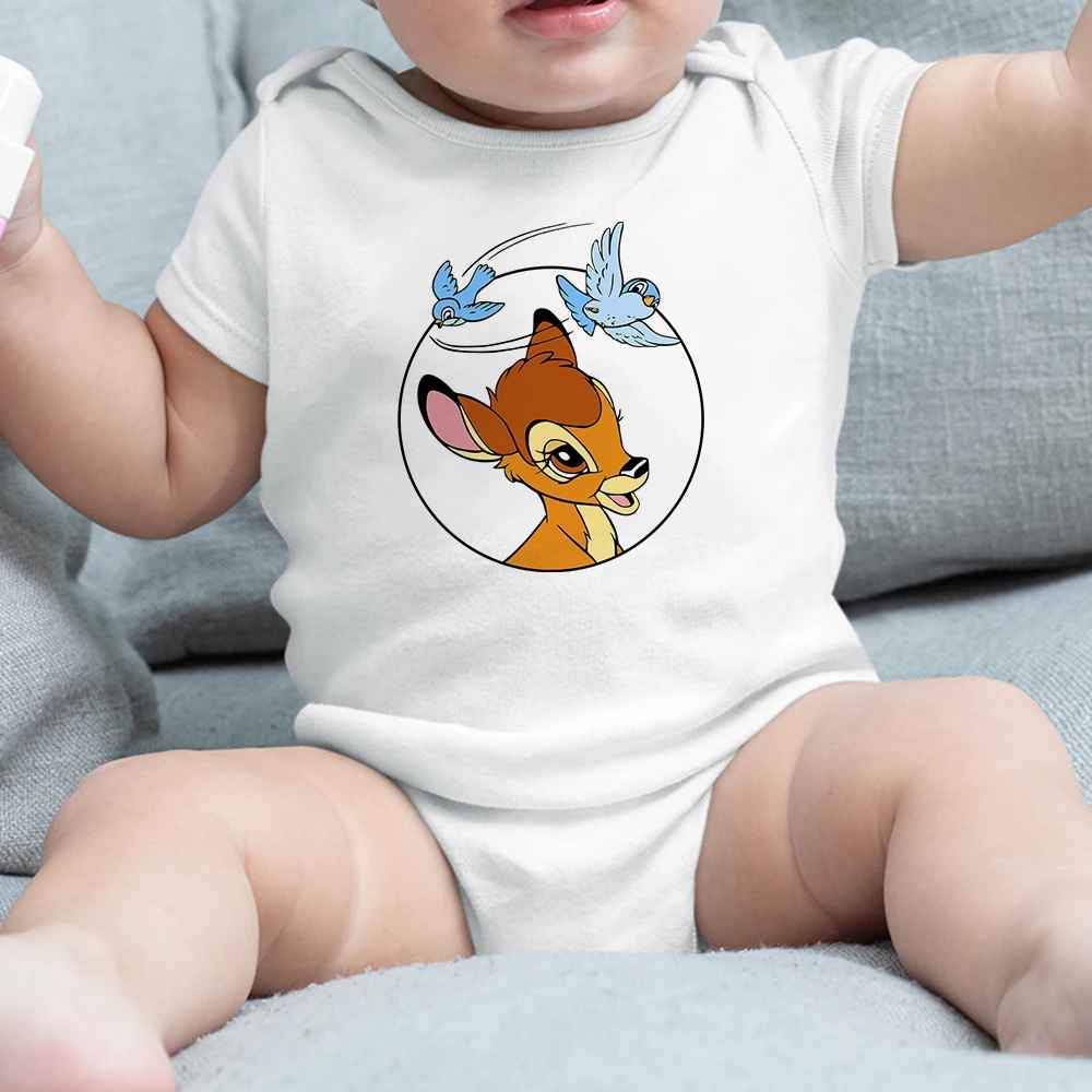 

Изысканный милый трендовый Детский комбинезон с изображением Диснея в стиле Харадзюку с круглым вырезом, повседневный Забавный комбинезон...