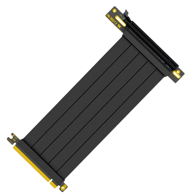 

PCI-E 16X Graphics Card Extension Cable 16X To 16X 90° Elbow USB4.0 Adapter Cable Mining Machine Card GPU Cable