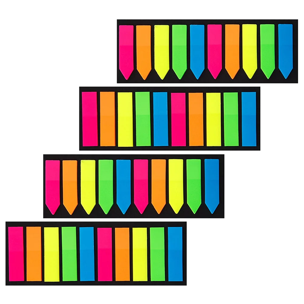

4Pcs Household Sticky Tabs Multi-function Book Tabs Transparent Sticky Flags Note Accessory
