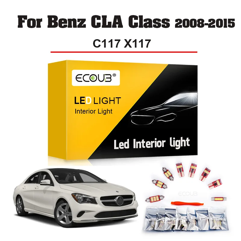 Комплект светодиодного освещения для салона Mercedes Benz CLA Class C117 X117 180 200 220 250 45 AMG (2013