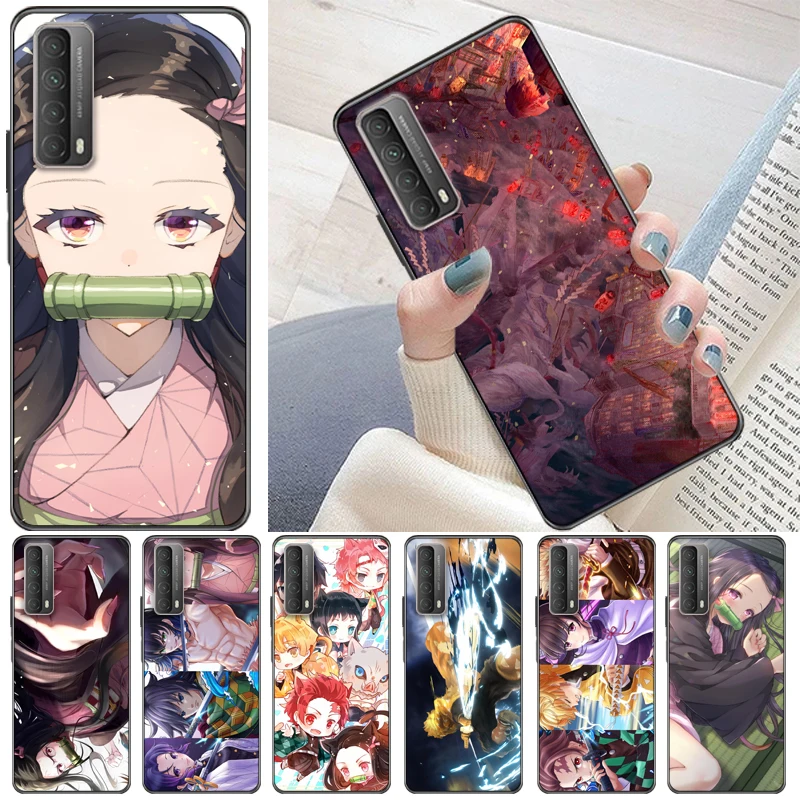 

Demon Slayer Kamado Tanjirou Agatsuma Zenitsu Kamado Nezuko Kimetsu No Yaiba Phone Case For Huawei P Smart Z 2019 2021 Cases