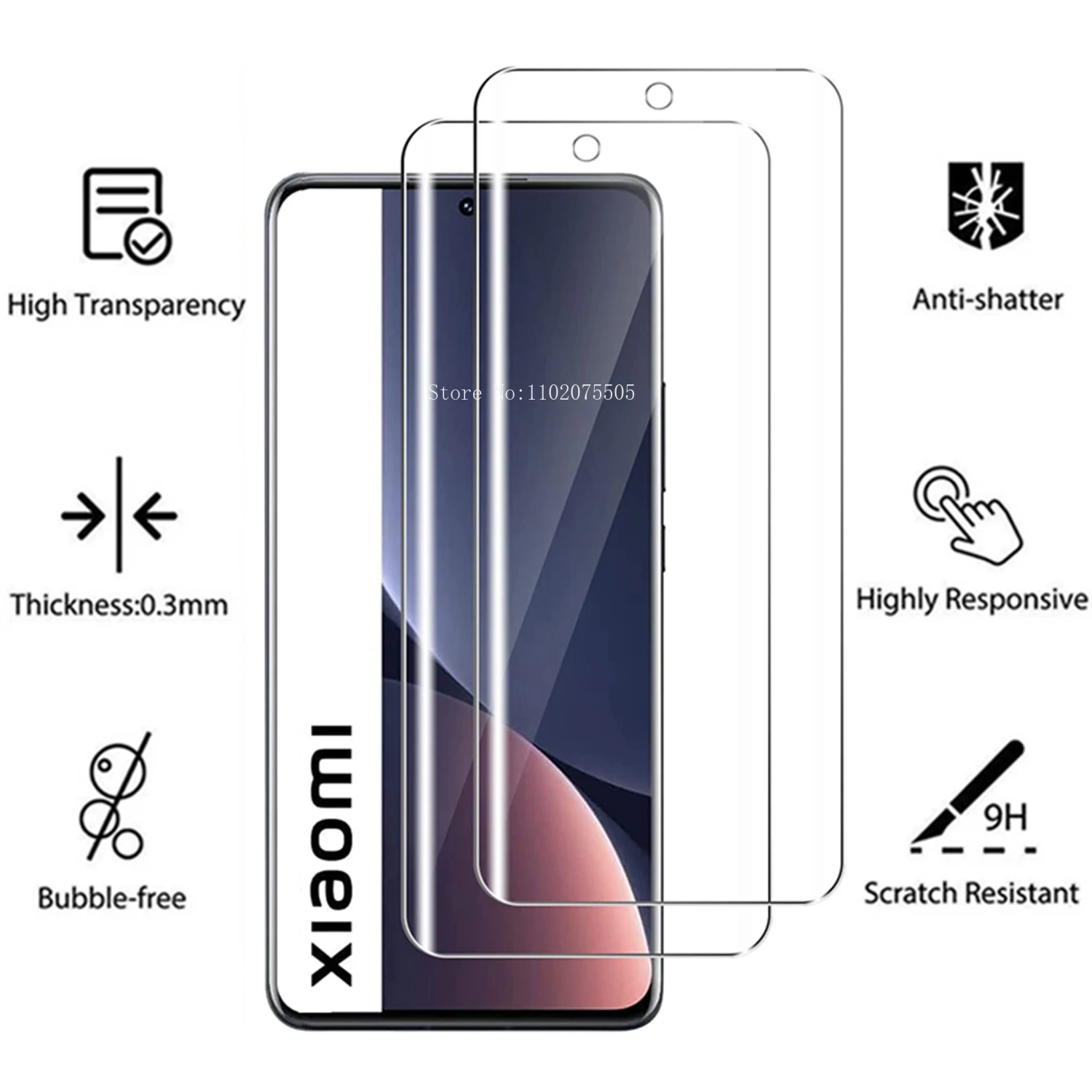 4 шт. Защитное стекло для Xiaomi 12T 11T 10T Pro 5G 9T 11i A3