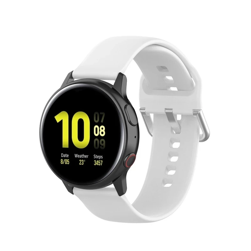 

Newest 20mm 22mm Silicone Band for Samsung Galaxy Watch Active 2 Active 3 Gear S2 Watchband Bracelet Strap for Huami Amazfit bip